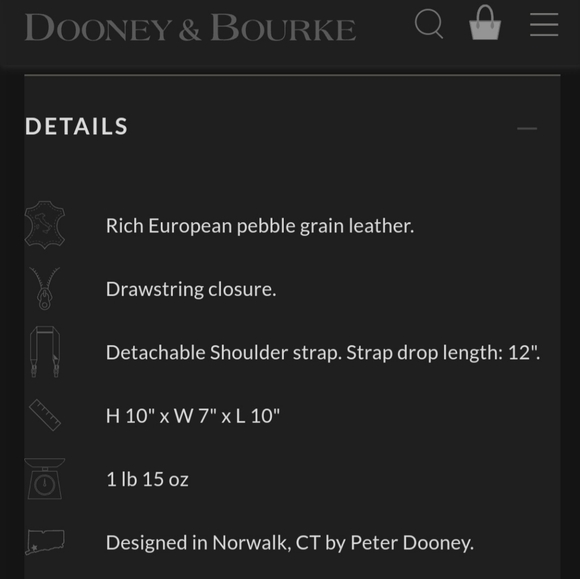 Dooney & Bourke Pebble GrainDrawstring bag and wallet - Picture 11 of 12